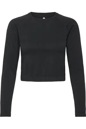 Athlecia Celita W L-S Seamless Crop Top Black