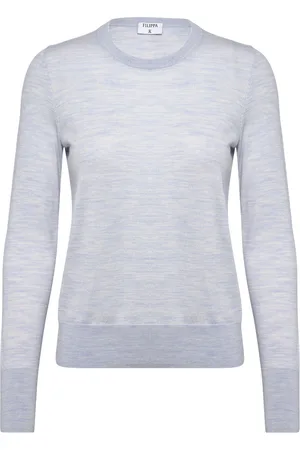 Filippa K Merino R-Neck Sweater Blue