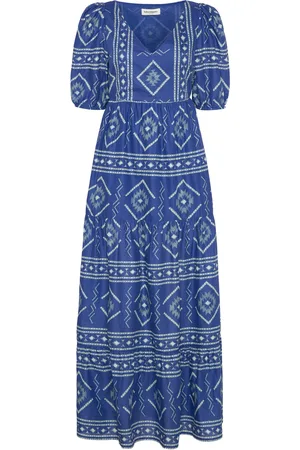 Lollys Laundry Gamboll Maxi Dress Ss Blue