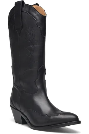 ALOHAS Liberty Black Leather Boots Black