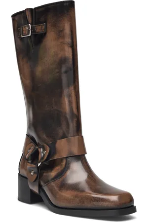 ALOHAS Rocky Brushed Brown Leather Boots Brown