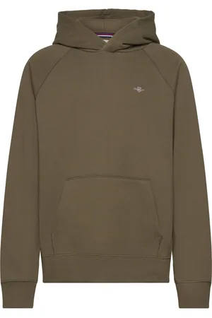 GANT Shield Hoodie Khaki