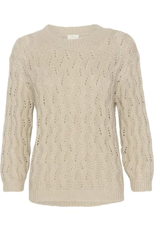 Kaffe Kalena Knit Pullover Cream