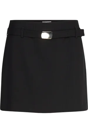 Filippa K Wool Mini Belt Skirt Black