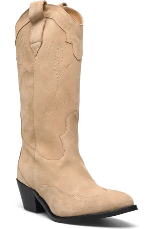 ALOHAS Liberty Suede Beige Leather Boots Beige