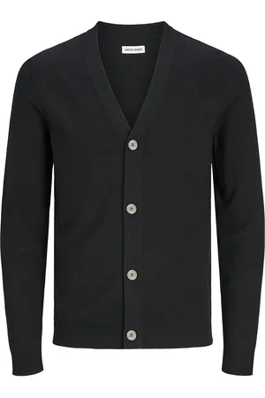 JACK & JONES Jjeemil Knit Button Cardigan Noos Jack & J S Black
