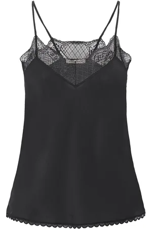 Stella Nova Silk Slip Top Black