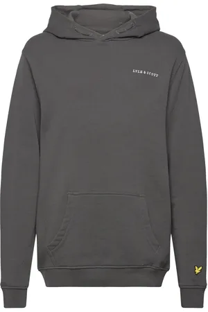 Lyle & Scott Script Embroidered Hoodie Grey
