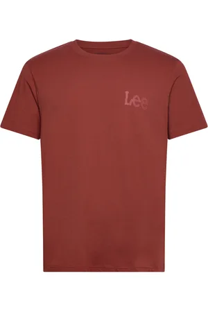 Lee Medium Wobbly Lee Tee Burgundy