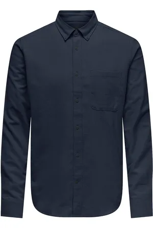 Only & Sons Onsgudmund Slim 1-Pkt Solid Shirt Noos Navy