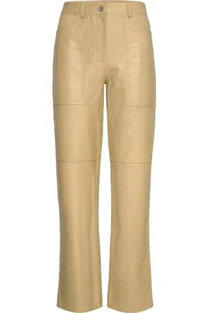 Stella Nova Leather Pants Yellow