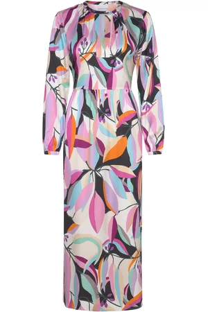 Coster Copenhagen Dress In Multi Leaf Print Patterned