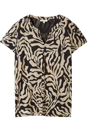 TOM TAILOR T-Shirt Blouse Alloverprinted Patterned