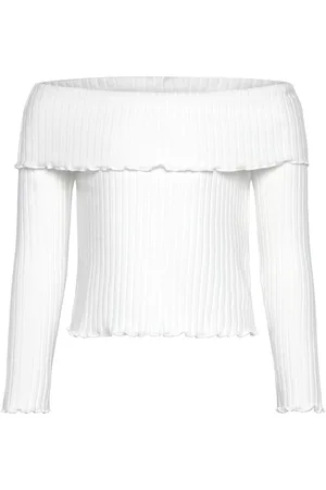 Lindex Top With Fold Down Collar White