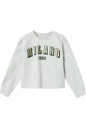NAME IT Nkflosefine Ls Loose Short Sweat Unb Grey