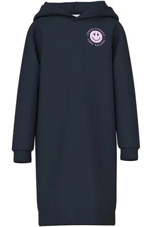 NAME IT Nkfvalona Ls Long Boxy Sweat Wh Unb Navy