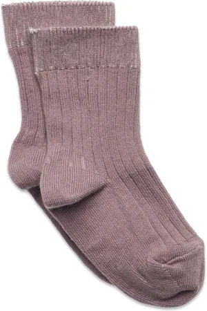 Melton All Smiles Knee Socks Purple