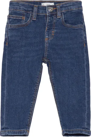 MANGO Cotton Skinny Jeans Blue
