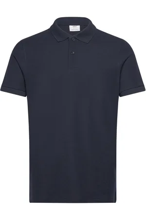 MANGO 100% Cotton Pique Polo Shirt Navy