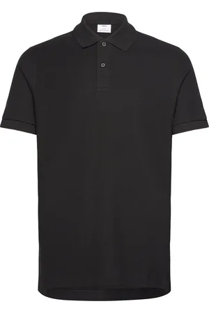 MANGO 100% Cotton Pique Polo Shirt Black