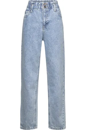 MANGO Paperbag Jeans Blue