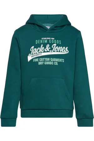 JACK & JONES Jjelogo Sweat Hood 2 Col 24/25 Noos Mni Jack & J S Green