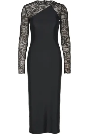 ROTATE Stretchy Maxi Dress Black