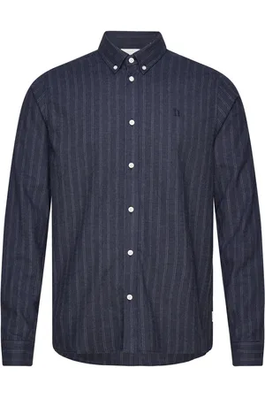 Les Deux Desert Reg Stripe Shirt Navy