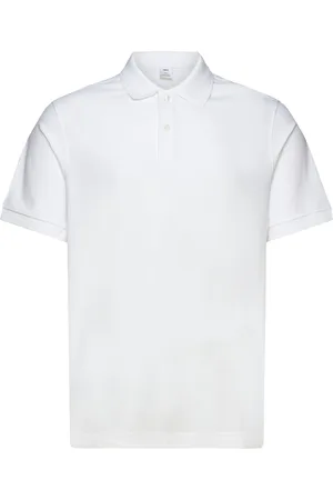 MANGO 100% Cotton Pique Polo Shirt White
