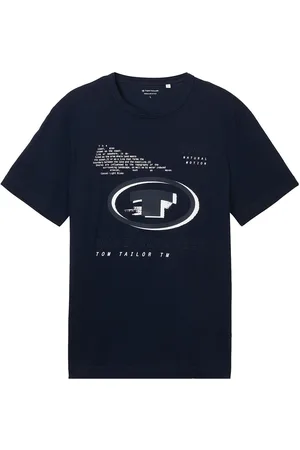 TOM TAILOR T-Shirt With Print Navy