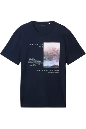 TOM TAILOR T-Shirt With Photoprint Navy
