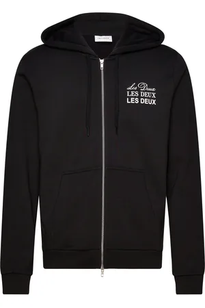 Les Deux Triple Zipper Hoodie Black