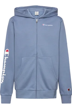 Champion Hooded Full Zip Sweatshirt Blue