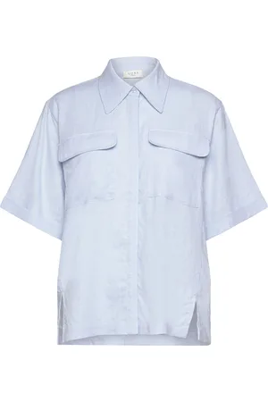Norr Esma Ss Shirt Blue