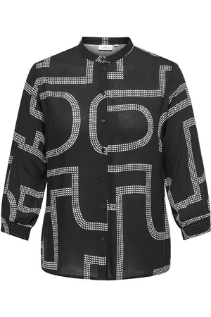 ONLY Carmatte Life 3/4 O-Neck Shirt Aop Black