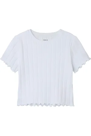 NAME IT Nkfnoralina Ss Crop Top Noos White