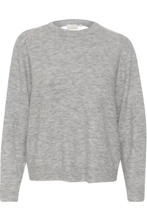 Kaffe Kamalene Open Back Pullover Grey