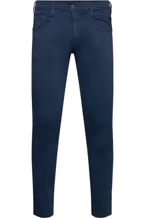 Replay Anbass Trousers Slim Hyperflex Colour Xlite Navy