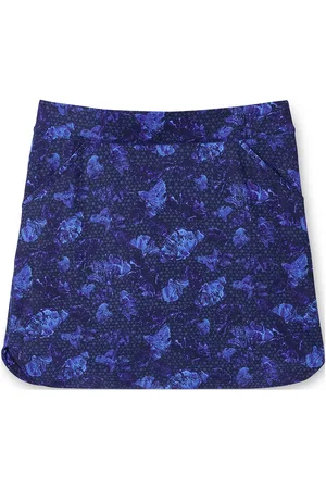 Peter Millar Ginko Print Alice Petal Hem Skort Blue