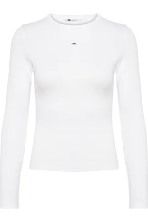 Tommy Hilfiger Tjw Slim Essential Rib Ls White