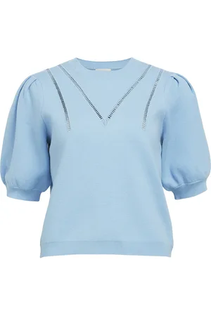 Object Objvari Knit 2/4 Re Knit Pullover 134 Blue