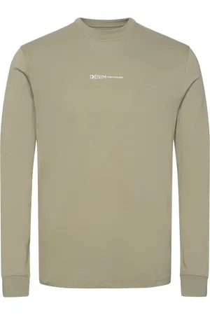 TOM TAILOR Rounded Hem Longsleeve Khaki