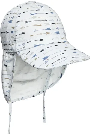 Melton Cap W/Neck & Tie W/Print Blue