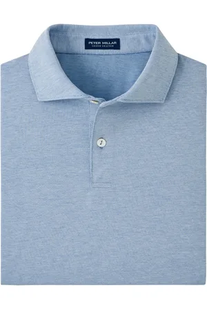 Peter Millar Albatross Cotton Blend Pique Polo - Edwin Spread C Blue