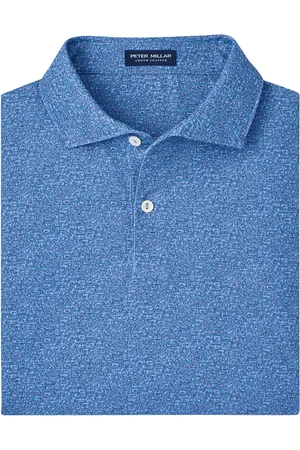 Peter Millar Radio Star Performance Jersey Polo - Edwin Spread Blue