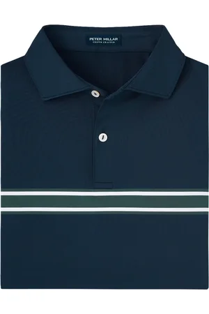 Peter Millar Vernon Performance Jersey Polo - Edwin Spread Coll Navy