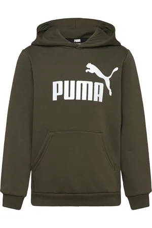 PUMA Ess Big Logo Hoodie Fl B Khaki