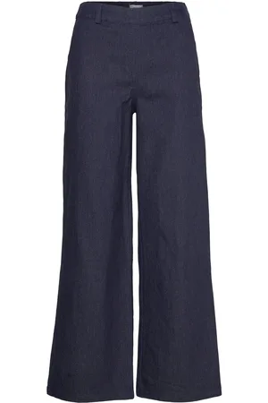Object Objjune Wide Denim Pants E Div Navy