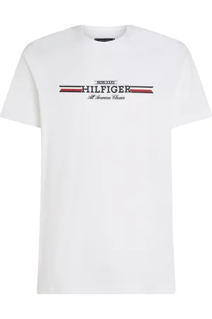 Tommy Hilfiger Hilfiger Chest Stripe Tee White