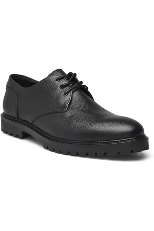 Les Deux Thatcher Grain Derby Shoe Black
